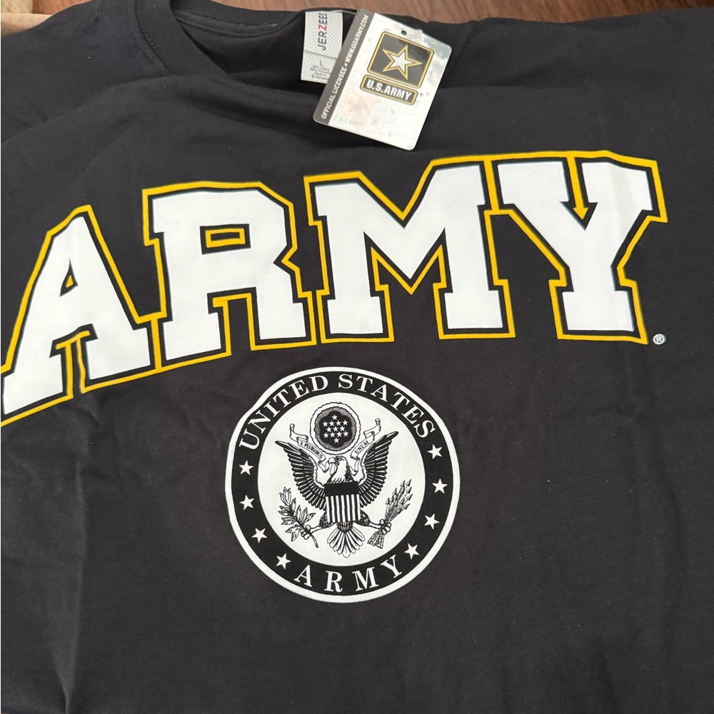 Jerzees Black U.S. Army Graphic Tee